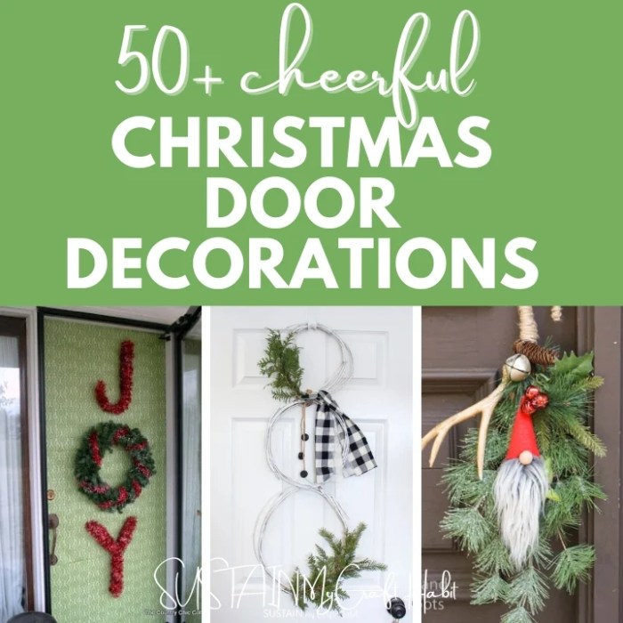 How to mak ecristmas decoration foor door