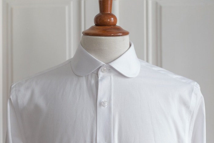 Men's club collar dress shirt