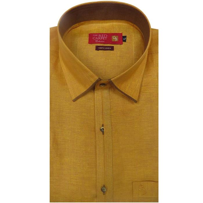 Mens mustard dress shirt