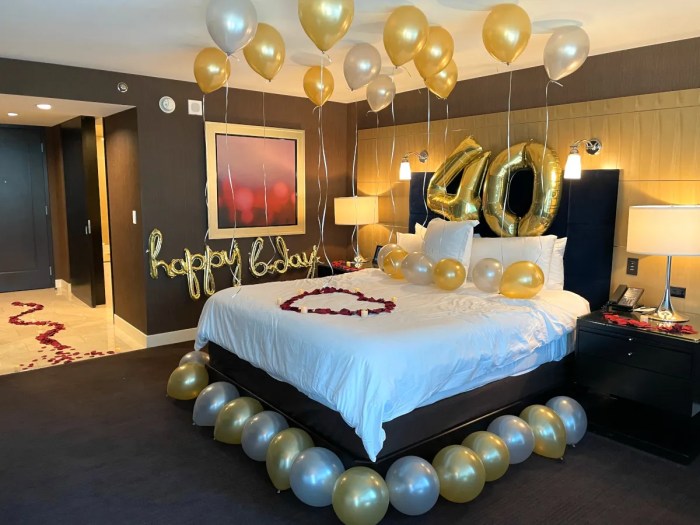 Can hotel decorate room for birthday