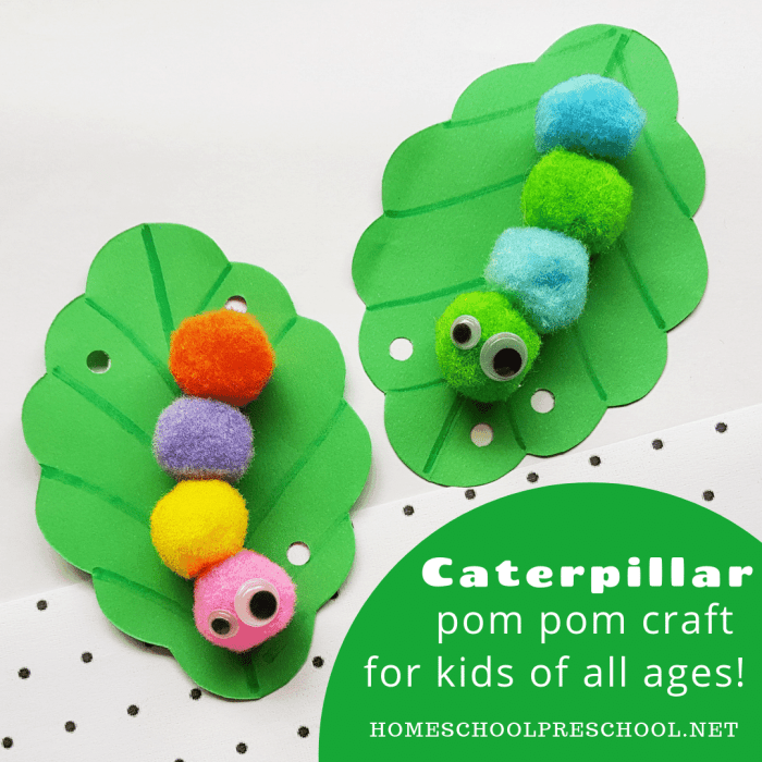 How to make caterpillar decoration artifacts