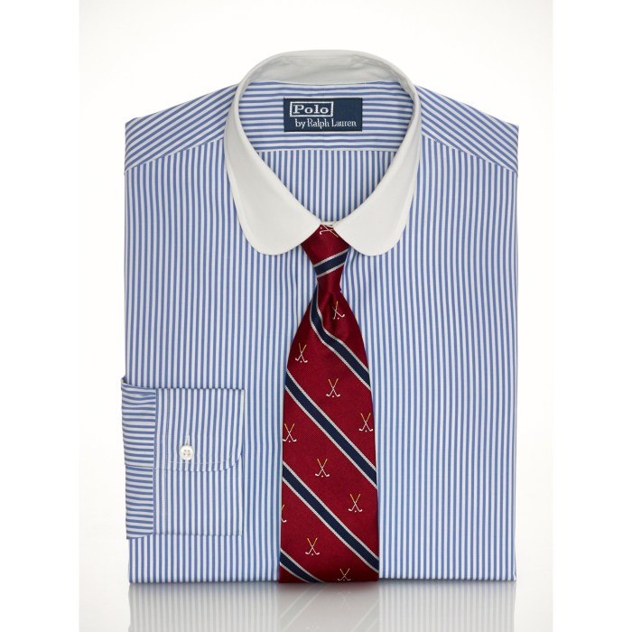 Men's club collar dress shirt