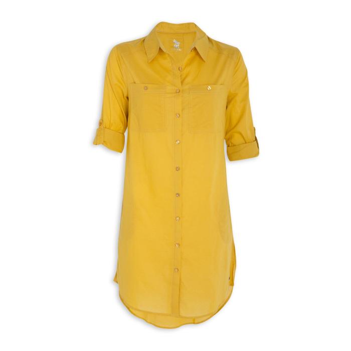 Mens mustard dress shirt